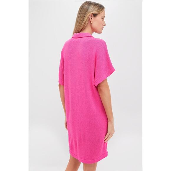 POMANDER PLACE Hot Pink Maren Mini Polo Dress Size XS/S NWT - Picture 2 of 8